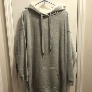 Long Gray Hoodie